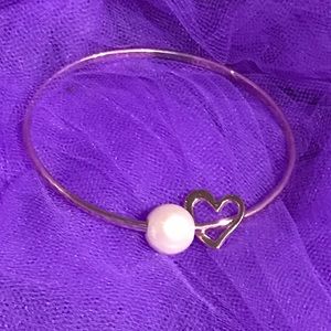 Hawaiian made rose gold pearl bracelet